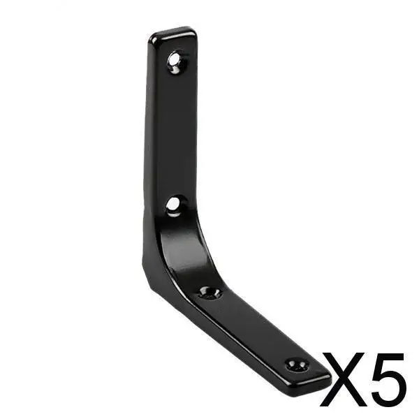 

5 Heavy Duty Scaffold Board Shelf Bracket Wall Hanging Black