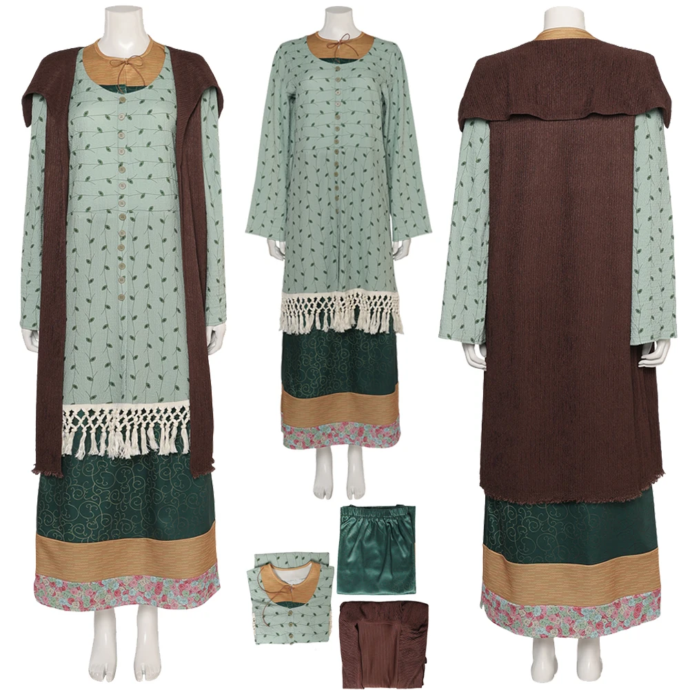 

Косплей-костюм Sybill Trelawney, пальто, юбка, платье, волшебный женский костюм для взрослых на Хэллоуин, карнавал, маскировка, костюм для ролевых игр