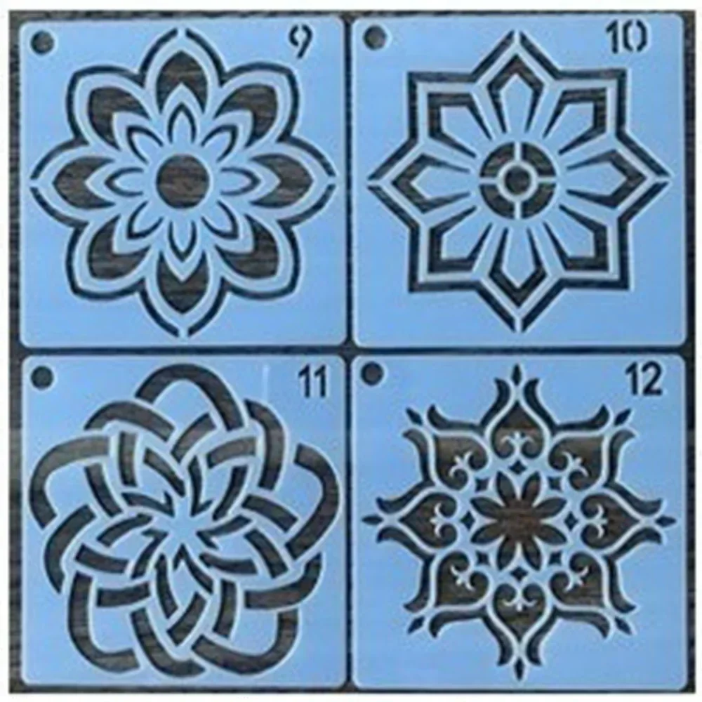 Mandala Wall Painting Stencils - 36 DIY Art Templates for Creative Crafts