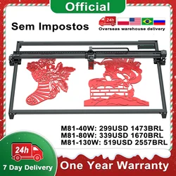 ZBAITU M81 40W/80W/130W Laser Engraver Cutter Wifi Air Engraving CNC Woodworking Tools Machine Grabador Laser From Brazil Russia