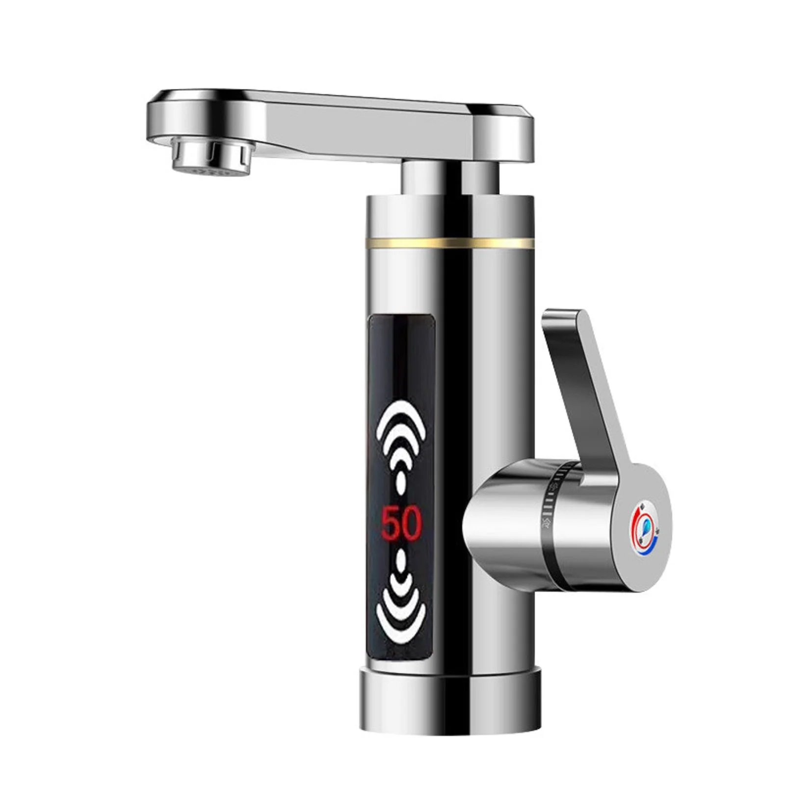 

Instant Faucet Household Electric Heating Kitchen Tap 3000 W 0.04-0.5MPA 220V/50Hz LED Digital Display Fast Thermal Water Heater