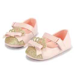 Newborn Toddler Infant Girls Soft Princess Pu Leather Baby Shoes Toddler Cute Shoes 0-18M