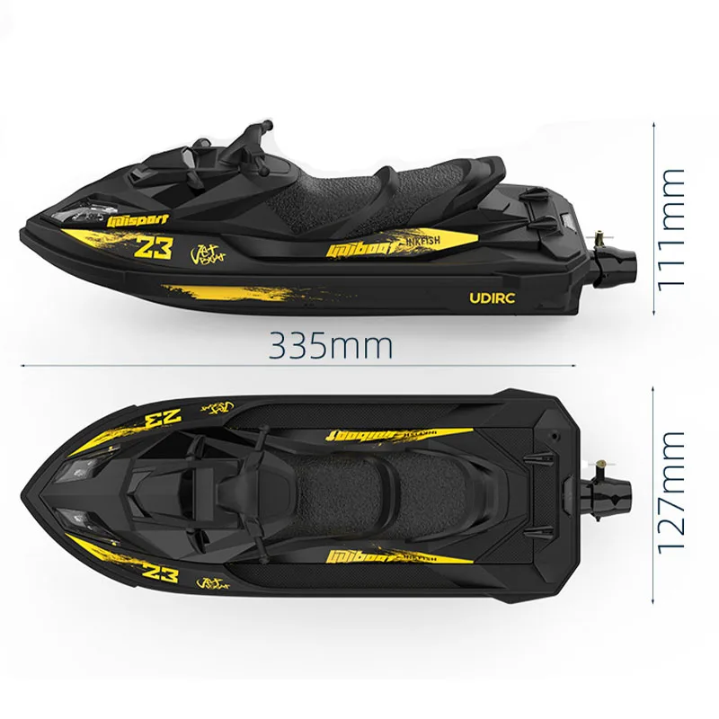 UDI023 RC Speedboat 2.4G Jet Spray RC Boat Remote Control Ship Waterproof Self-Righting LED Lights RTR High-Speed Models Toys 5
