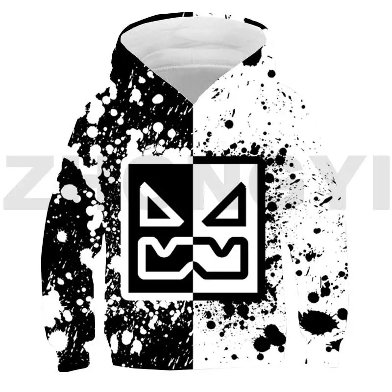Heißes Spiel 3d Anime Geometrie Dash Hoodie Teenager übergroße Pullover Streetwear Kinderspiel zeug Sweatshirt Männer Kleidung – Detail 7