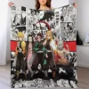 Demon Antistatic Soft Blankets & Throws Blanket Slayer Fluffy Decorative Anime Custom Fleece 1