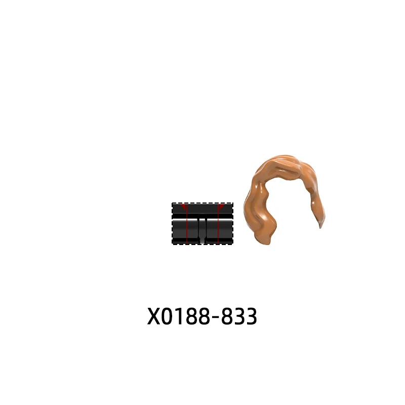 X0188 무기 바지 헤어 파츠 액션 피규어 활 화살 망토 우산 모델 블록 MOC 브릭 세트 선물 장난감