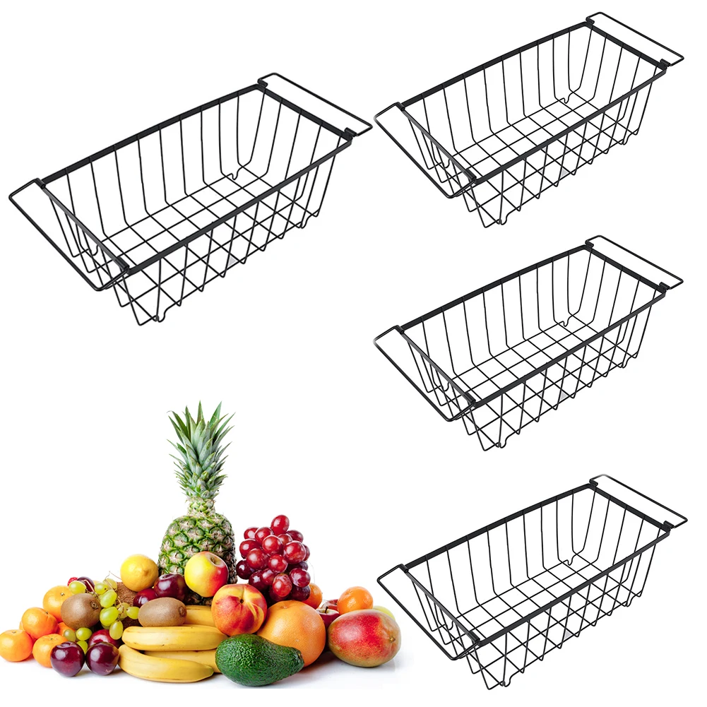 Stackable Wire Baskets Iron Multi Purpose Storage