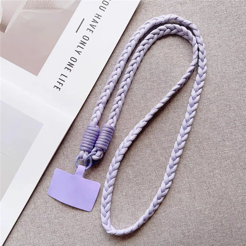 Women's Crossbody Braided Phone Lanyard with Camera Strap & Travel Chain