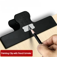 1Pc Large Painting Clip with Sketch Pencil Grinder 5.9inch Heavy Duty Plastic Paper Clamps Drawing Art Supplies 1