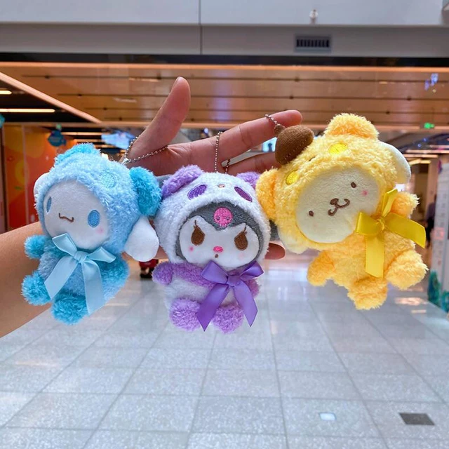 12cm Sanrio Cartoon Plush Toy Kawali Kuromi Hello Kitty My Melody  Cinnamoroll Soft Stuffed Doll Pendant Toys Girl Kids Xmas Gift - AliExpress