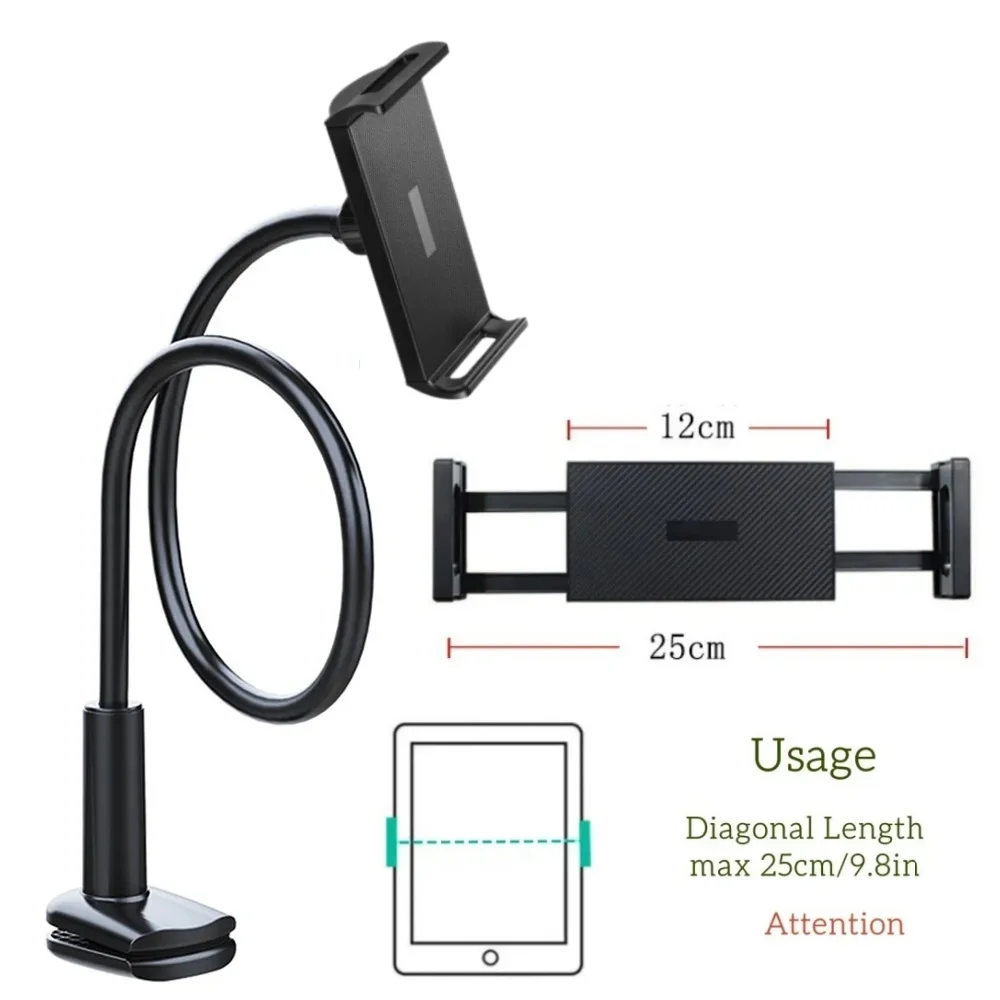 JOYIT Supporto per tablet, supporto per tablet regolabile, supporto per iPad Air Mini 7 Galaxy Pro 12.9 e tutti i dispositivi da 4 a 12,9 pollici (bianco