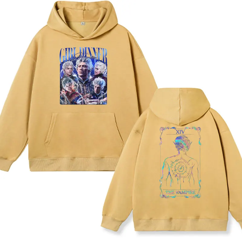 Limited Astarion Baldurs Gate 3 Hoodies Me'sn Women's Fashion Long Sleeve Oversized Sweatshirts Unisex Y2k Streetwear Pullover