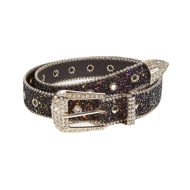 

Adult Rhinestone Belt for Dress Crystal Diamond Waist Belt Shinning Rhinestone Wide Waist Belt Ladies Formal Belt