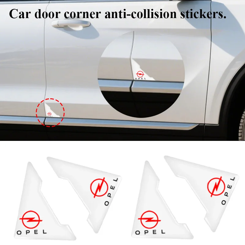자동차 도어 코너 보호 커버 실리콘 충돌 방지 커버Opel Astra j g Insignia Corsa d Vectra c Zafira a 자동차 용품