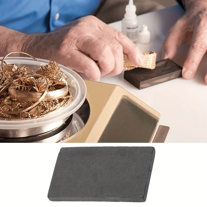 전문 보석 금속 테스트 스톤, 휴대용 터치스톤 도구 (금, 은 보석상 테스트 키트용), 필수 보석 도구