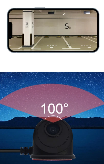 Car Wireless WiFi Blind Spot Camera Front/Right View Side Camera for IOS  Android