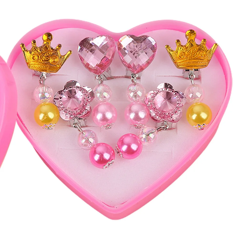 Korean Style Kids Ear Clips - Cute Cartoon Animal No-Piercing Earrings for Girls