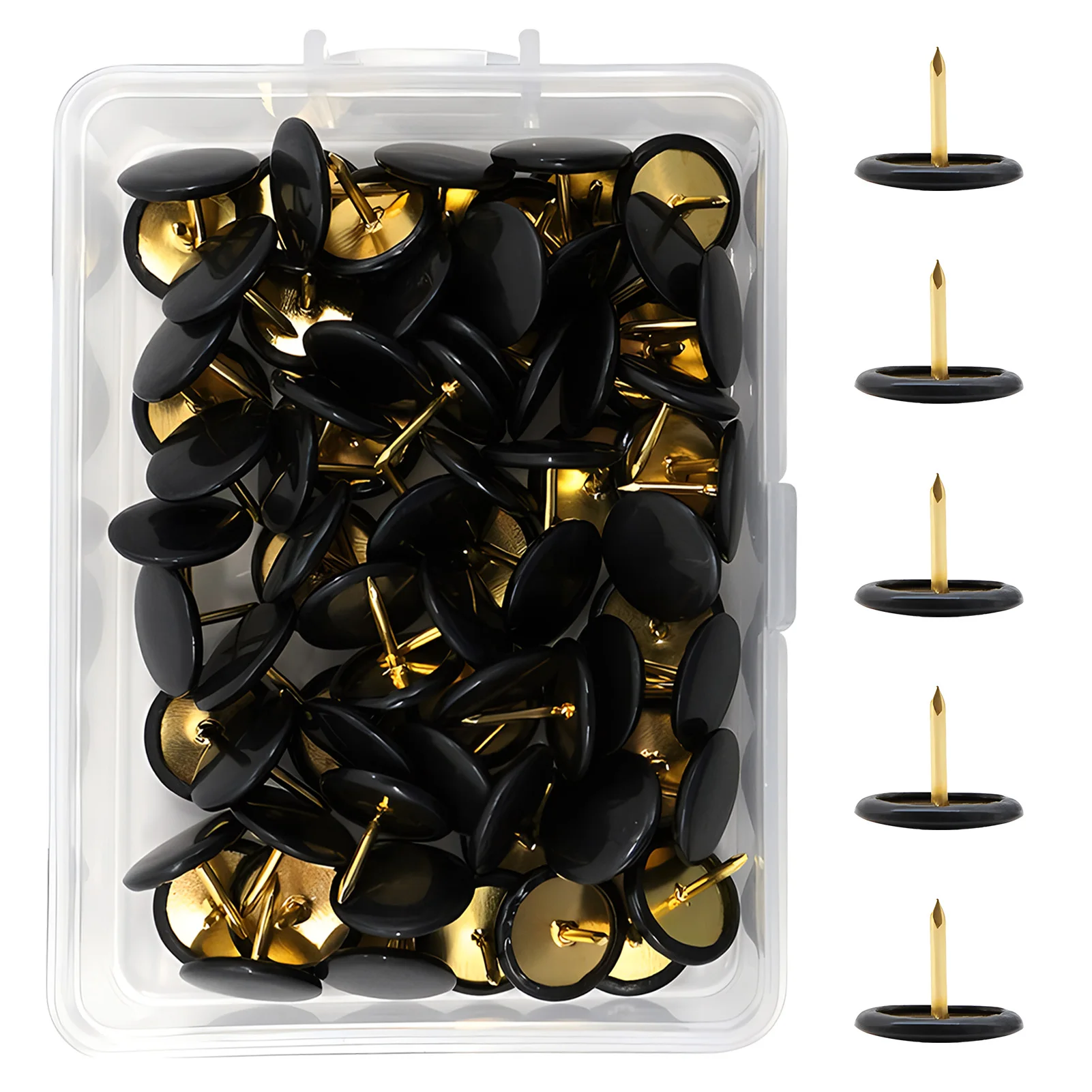 TLKKUE Lot De 50 Punaises Transparentes Pour Tableau En Liège, Photos