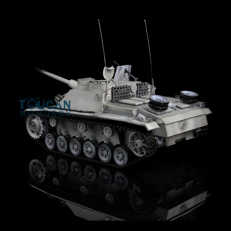 Char RC Tiger I 1/16 avec fumigène et BB, kit métal