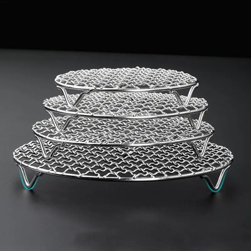 Camping Grill Grate Stainless Steel Mesh Grill Bushcraft Grill Camping Rack For Fire Cooking BBQ Backpacking