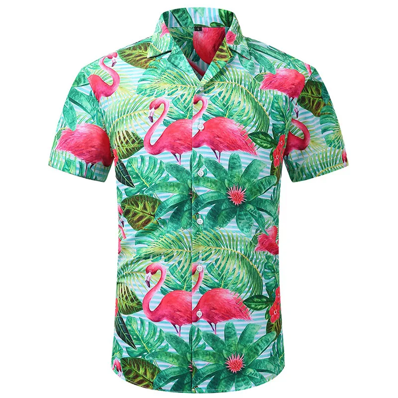 Camisa hawaiana de playa para hombre, ropa con estampado 3D de hojas de madera, palmeras y2k, blusa informal de verano con solapa y manga corta