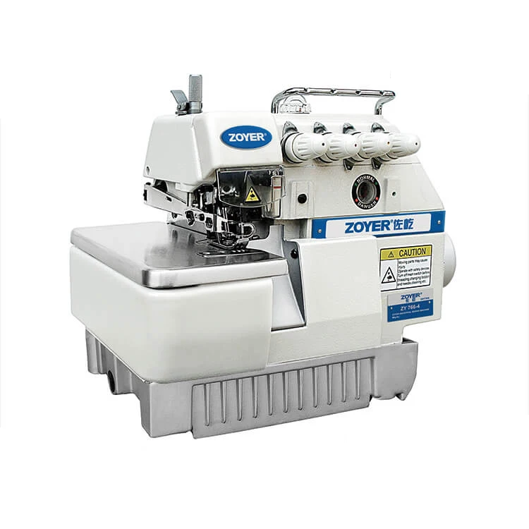 

ZY766-4 Zoyer 4-thread Super High Speed Overlock Sewing Machine for Garment 13mm Max. Thickness 2 Ne edle