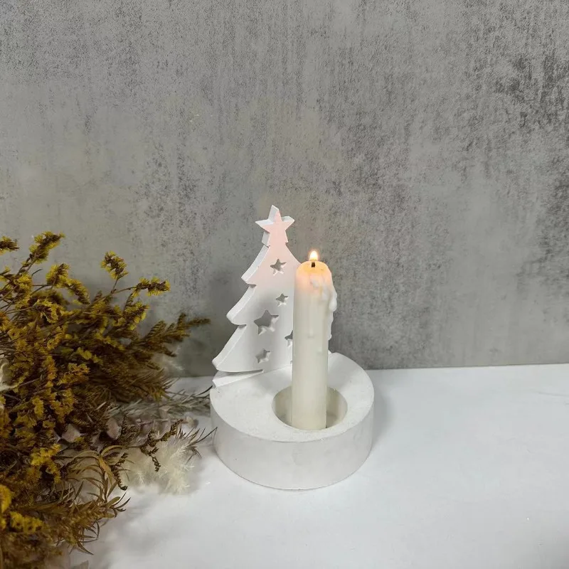 Stern Silikonformen Für Weihnachtskerzenhalter - DIY Gießformen Für Harz, Wachs & Gips