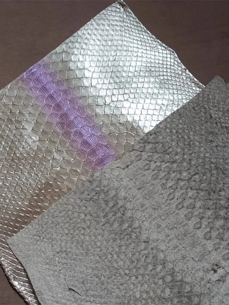 Fashion Color Python Skin Leather Craft DIY Accessory For Wallet Phone Case Genuine Leather Piece Fabric