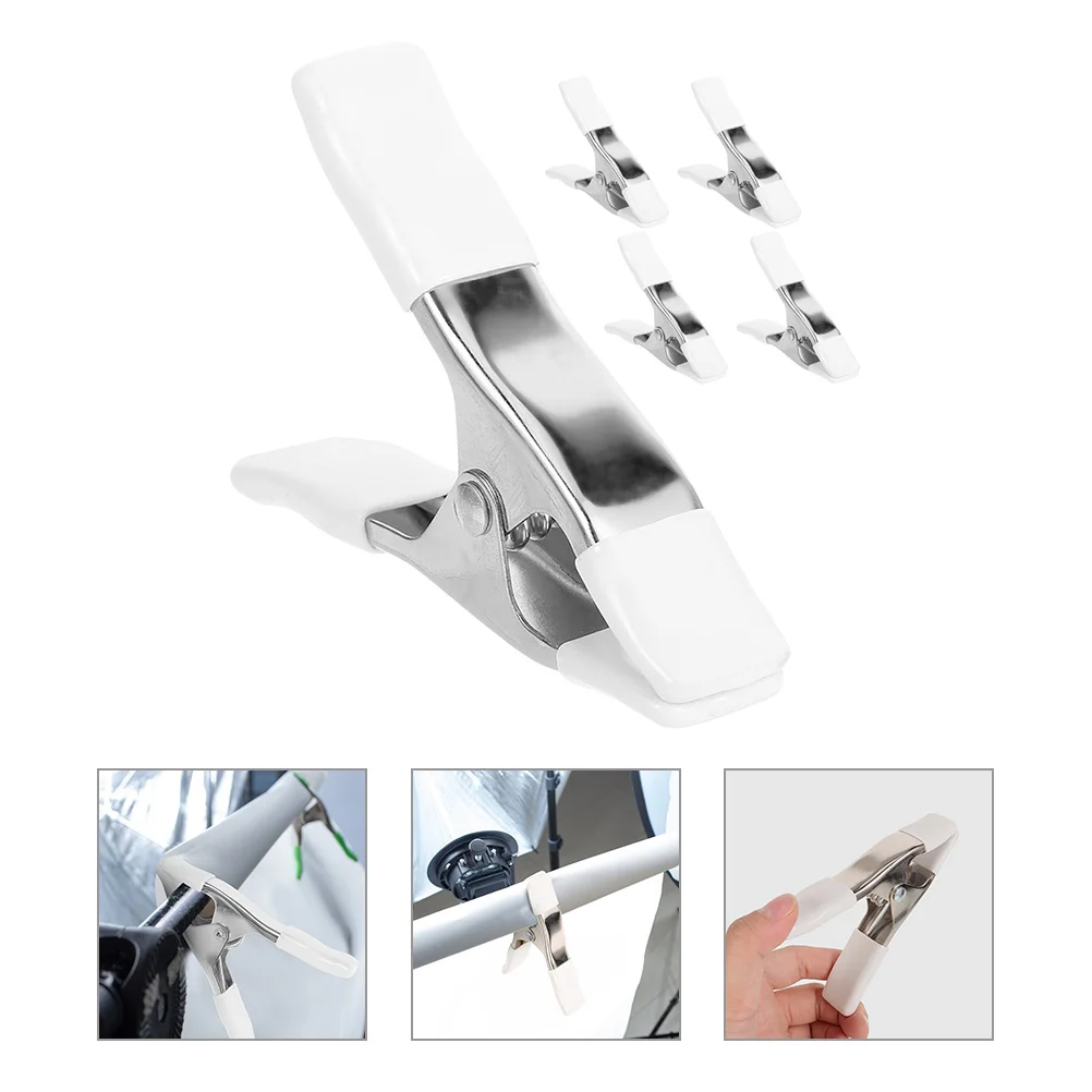 

5 Pcs A-shaped Clip Spring Backdrop Clamps Arch Stand Background Frame Clips Pvc Heavy Duty