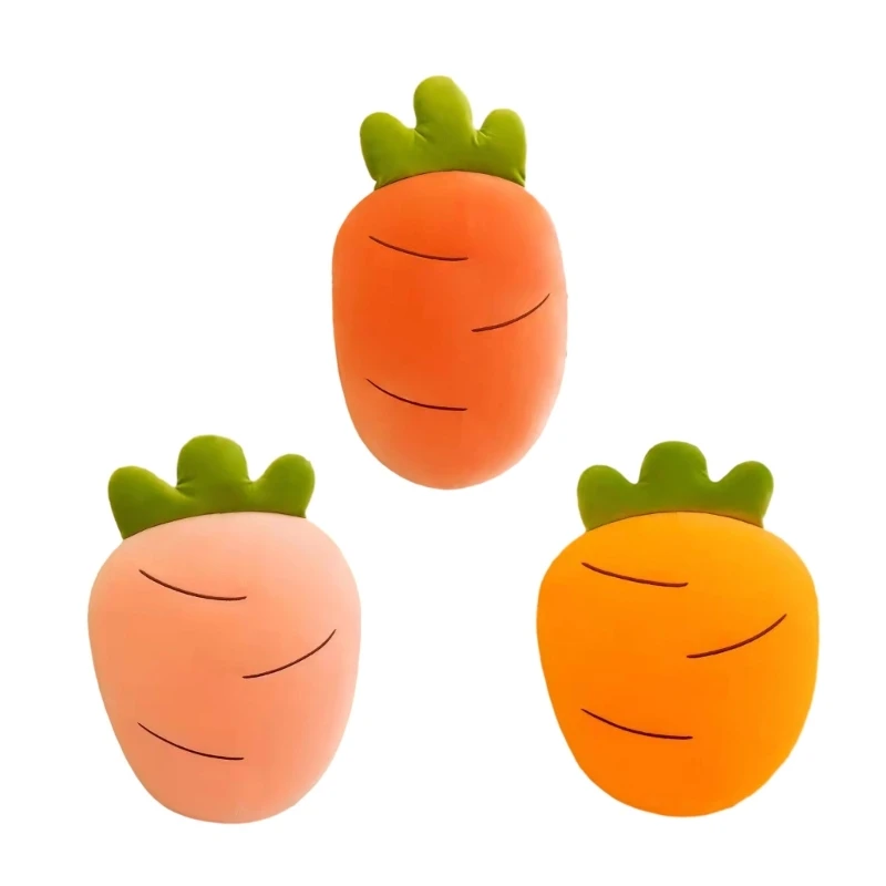 

67JC Infant Photography Props Stuffed Pillow Plush Carrot Photostudio Props Posing Furniture for Baby Shower Milestones Props