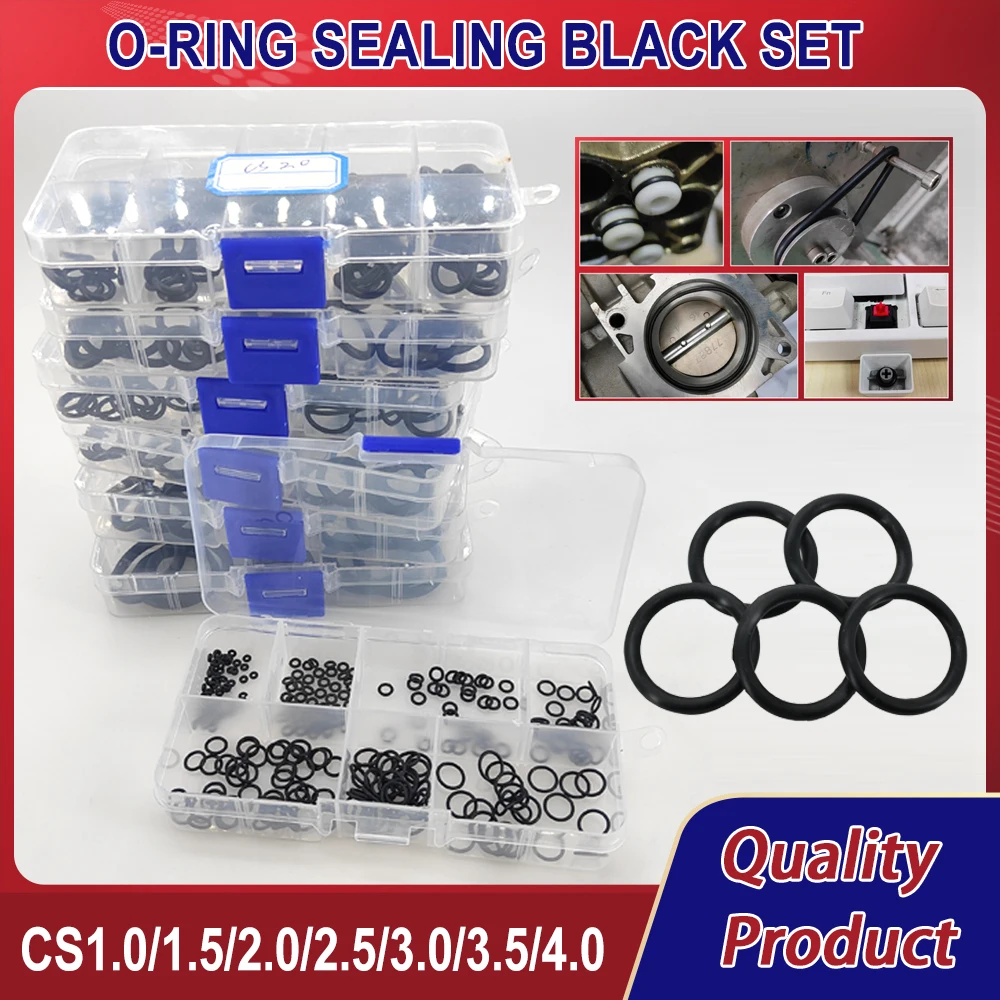 CS1MM4MM O Ring Set Gaskets Seal Nitrile Rubber NBR Faucet Black