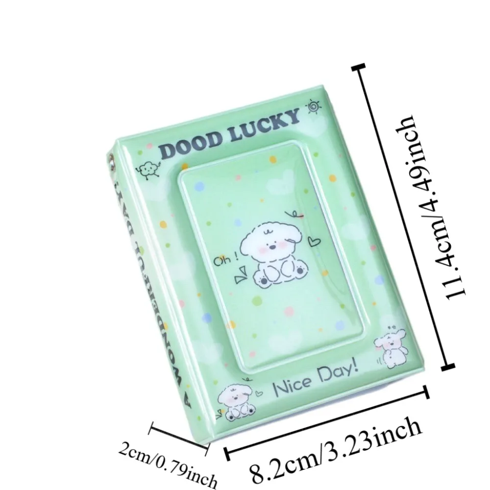 36Card Slots Envelope Photo Album 3 Inch Cartoon Animals Picture Storage Holder Waterproof Durable Small Card Collection Book