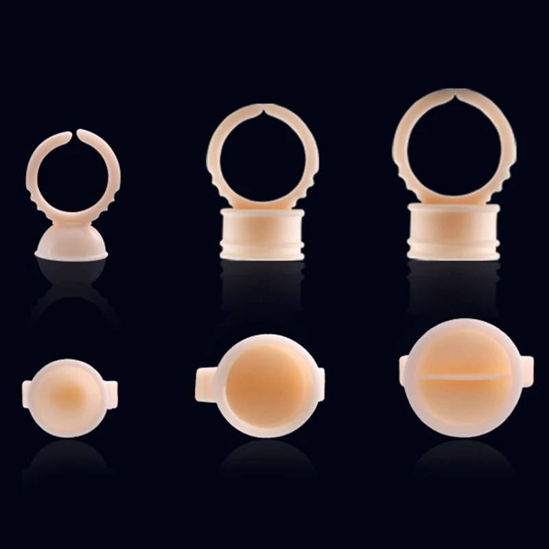 

100 шт. одноразовые кольца для чернил для татуировки чашки контейнер для пигмента портативный микроблейдинг перманентные иглы