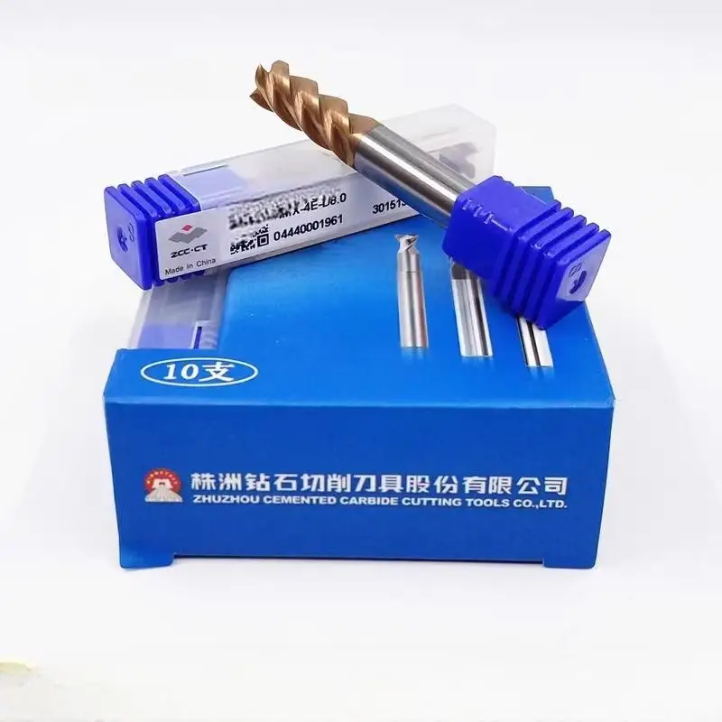 HMX-4E ZCC.CT 4 FLUTES STRAIGHT SHANK FLAT HIGH HARDNESS END MILLS