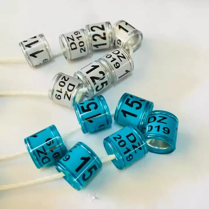 Bird Foot Rings FCI Supplier Metal Bands Canary Pigeon Foot Ring Aluminium Plastic Bird Rings