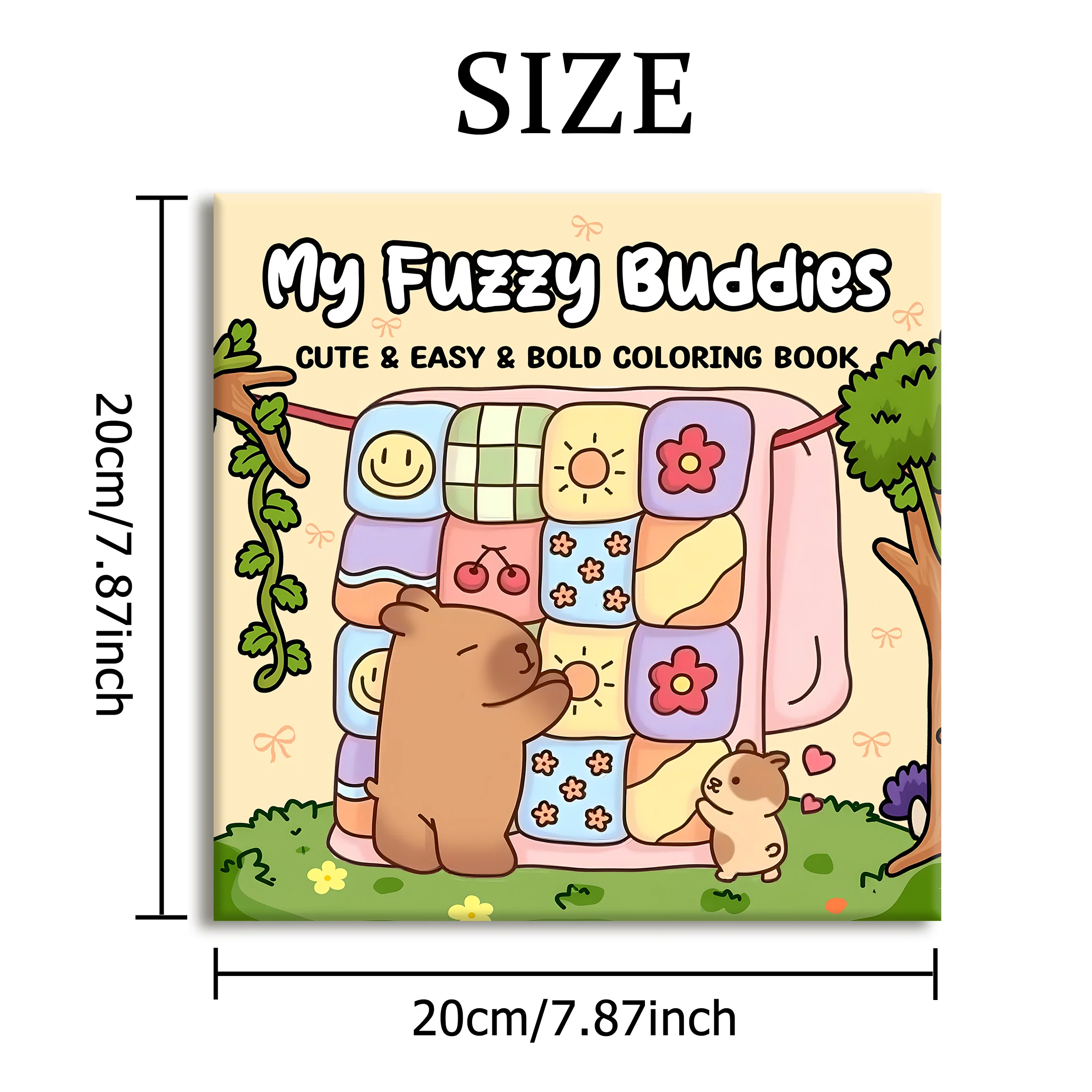 MY FUZZY BUDDIES: Coloring Book for Adults Featuring Cute Cozy Daily Activities for Relaxation (Cozy Spaces Coloring) 2
