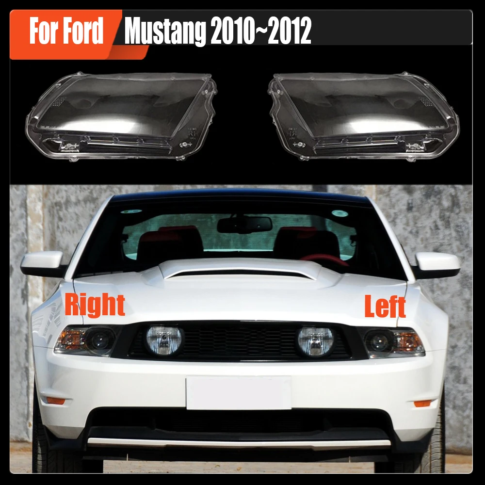 

Прозрачная маска для налобного фонаря Ford Mustang 2010 ~ 2012, замена оригинального абажура из плексигласа