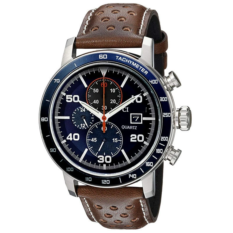 2021Watch Men top brand luxury leisure leather six pin business quartz watch manual automatic date waterproof watch men clock quartz wrist watch