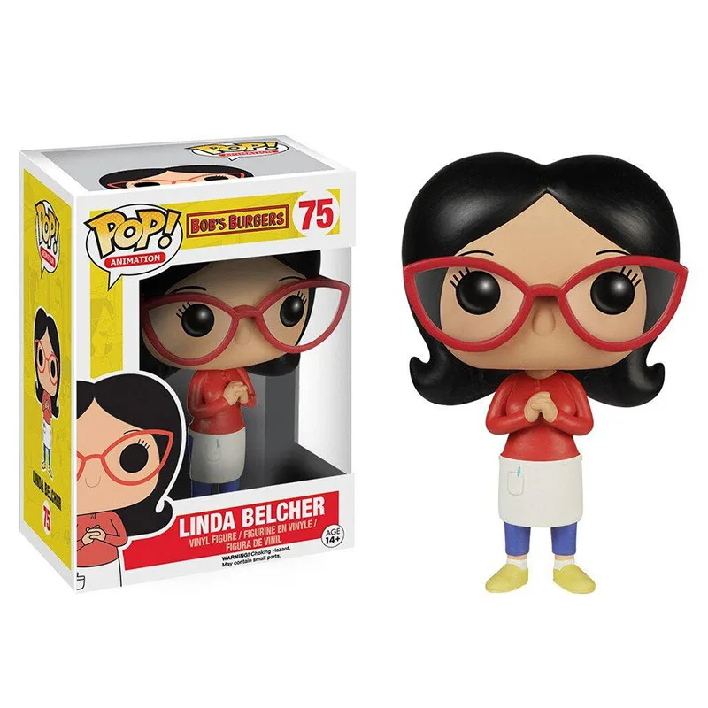Funko Pop Animation Bob Burgers Linda #75 Vinyl Figure Dolls Action Figure Toys Bambole Da Collezione Regali