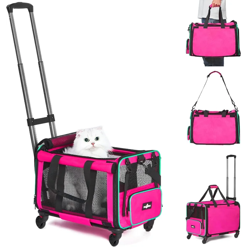 Airline Approved Pet Carrier with Wheels 2