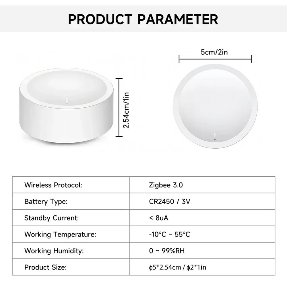 gadgets Tuya ZigBee Smart Home button Smart Knob Switch Wireless thumbnail 6
