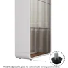 Slim Mirror Shoe Cabinet for Entryway,Narrow Freestanding Shoe Rack with Flip Drawer,Wood Shoe Storage Organizer for Living Room 6