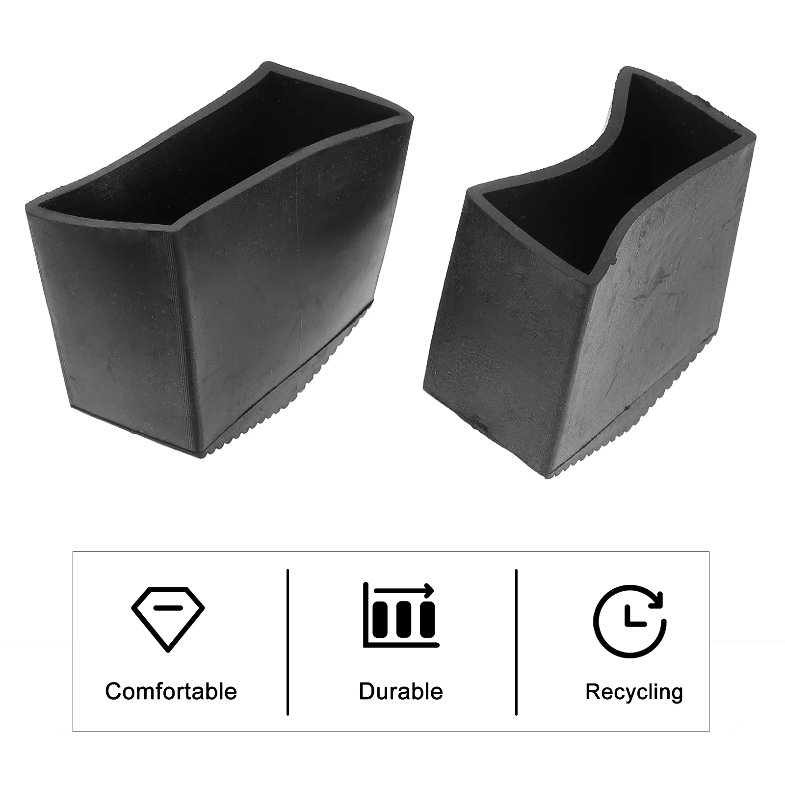 2pcs Foot Pad Leg Covers Non-slip Foot Pad Pad Extension Foot Pad Parts for Home
