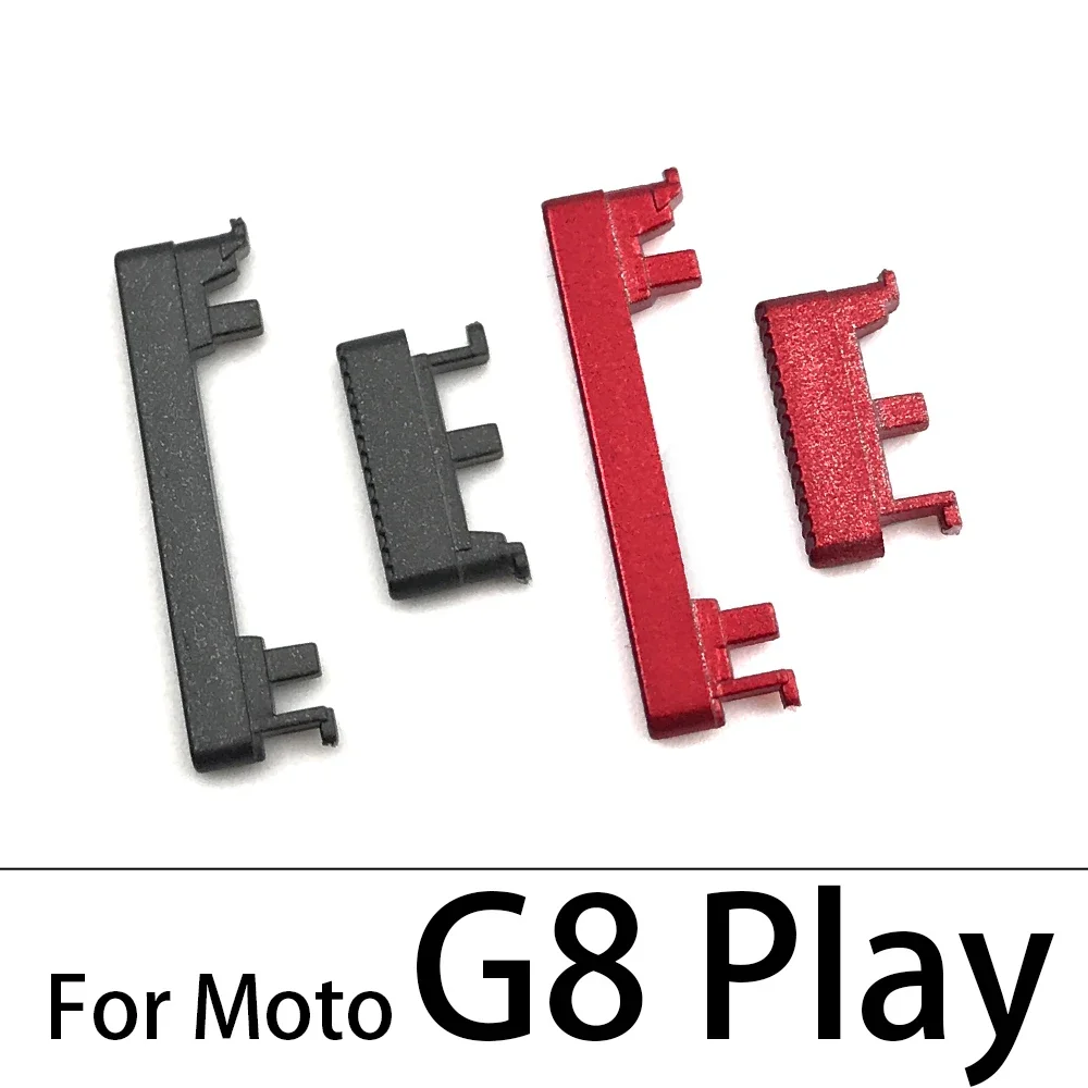 10Pcs, 전원 버튼 + 볼륨 측면 버튼 키 모토로라 모토 G6 G7 G8 G9 플러스 플레이 파워 라이트 교체 부품