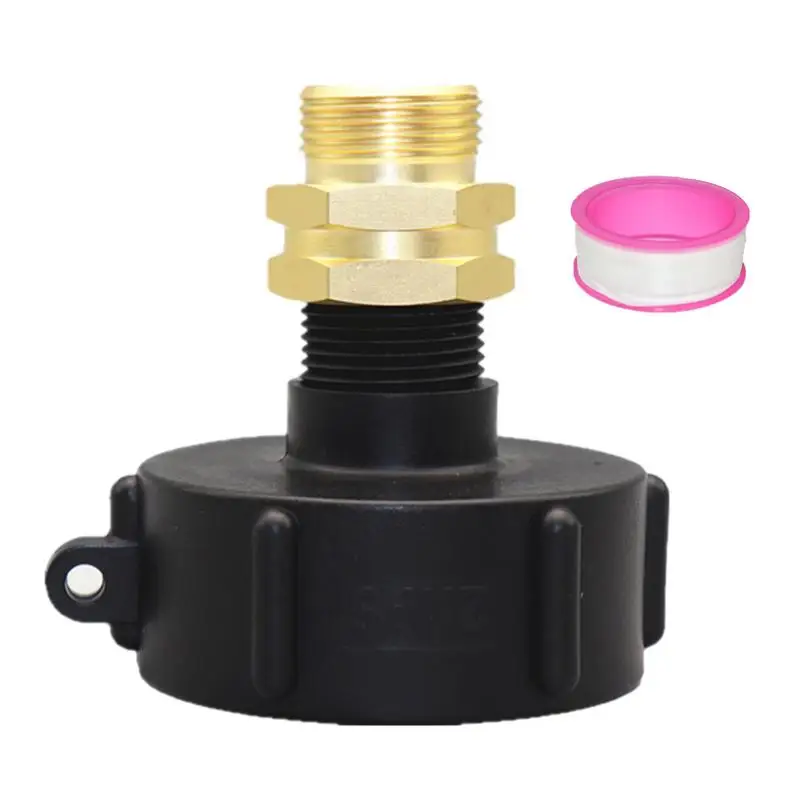 

Water Tote Hose Adapter Hose Fittings Valve Fitting Tank Drain Adapter IBC Tote Quick Connector Garden Hose Adapter Leakproof