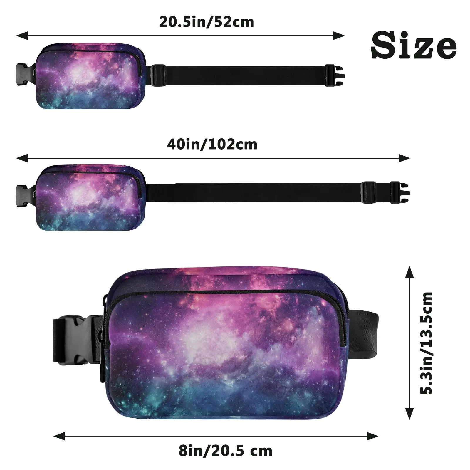 Fashion Waist Packs Unisex Mini Belt Bag Waist Packs Bag With Adjustable Shoulder Strap Suitable For Fitness Running Hiking