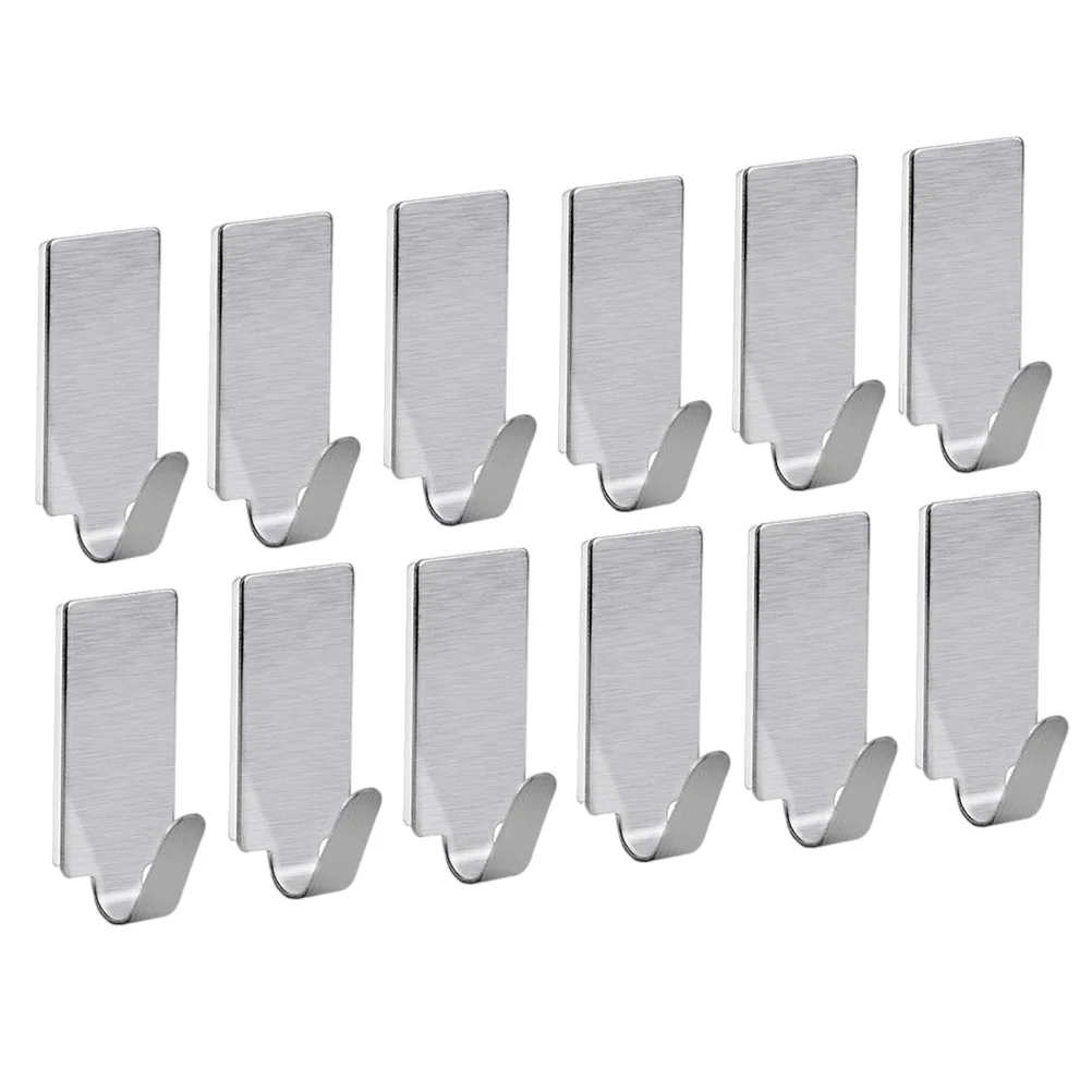 

30 Pcs Strong Sticky Hook Bathroom Hooks Coat Adhesive Hanging Hangers Household Punch Free