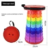 Folding Stool Outdoor Portable Chair Retractable Adjustable Bench Camping, Fishing Multi-scene Applicable 3