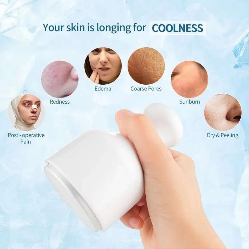Face Ice Cooler Roller Ice Compress Hammer Beauty Care Tool Skin Tighten Reduce Edema Shrink Pores Body Relax Cooling Massager 4