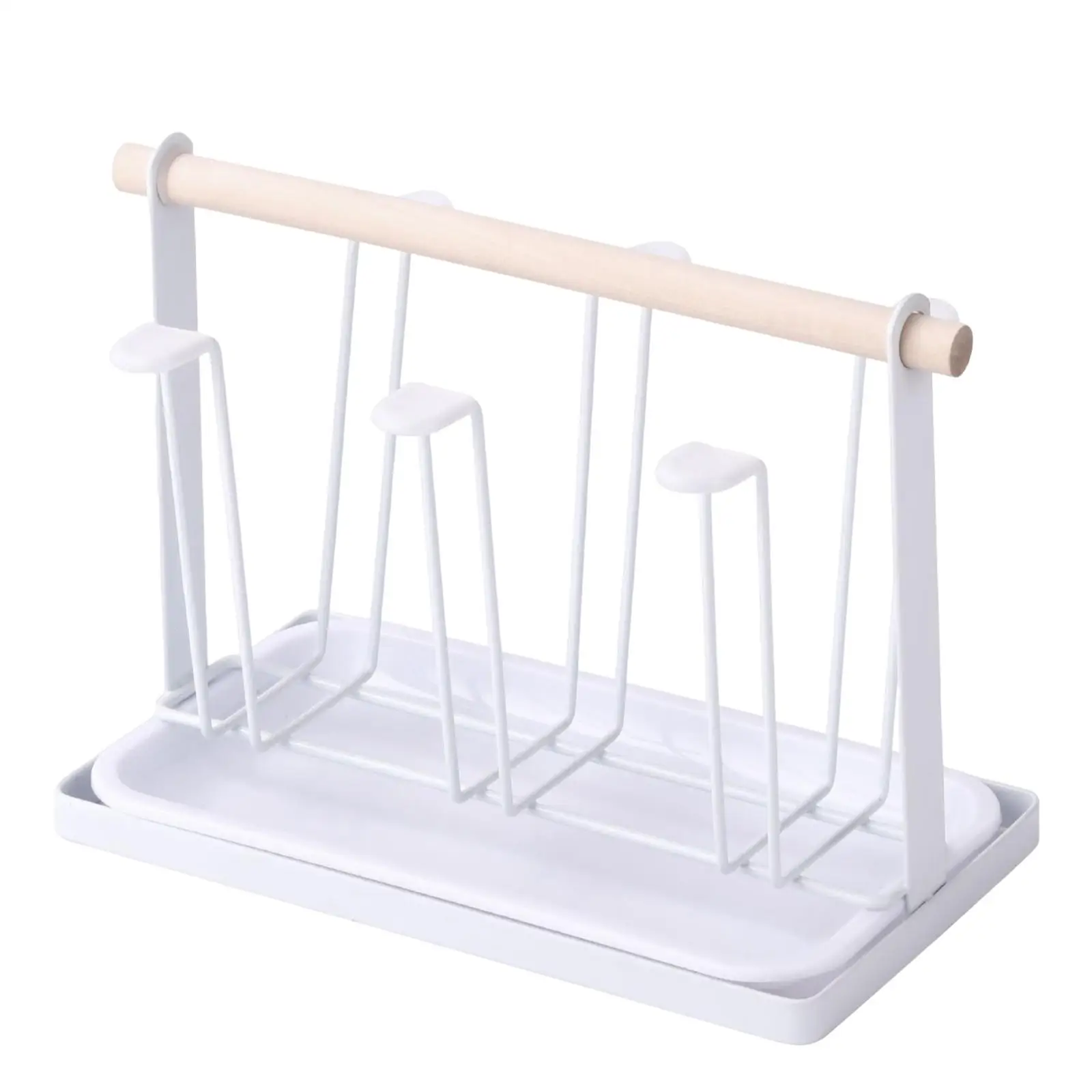 Luxury Coffee Mug Water Cup Rack 6 Cup Holder and Plate Water Mug Draining Drying Glass Cup Stand for Coffee Cup Countertop 3